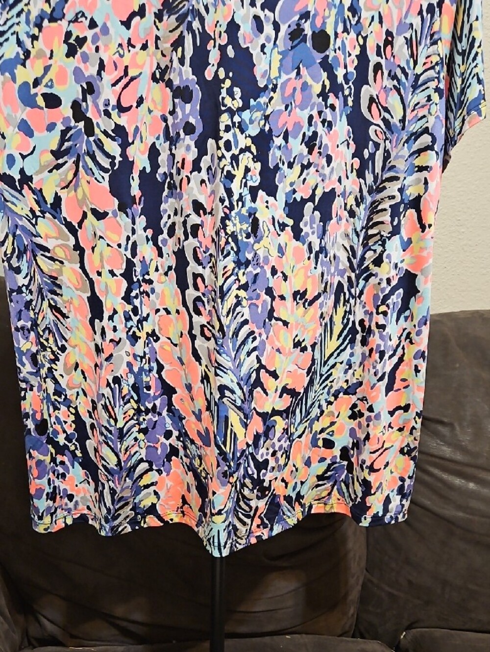 Sew In Love Navy Multi Floral Short Sleeve Top - Picture 3 of 8